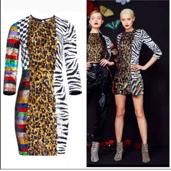 Alice + Olivia Dresses & Skirts - Alice + Olivia Jae Sequin Mini Dress Size 6